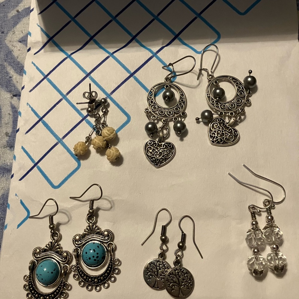 23 Assorted Pairs of Earrings.  LARGE Earring Lot